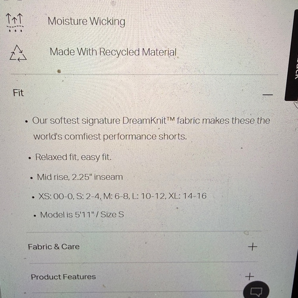 Vuori Halo Performance Short - Picture 3 of 3